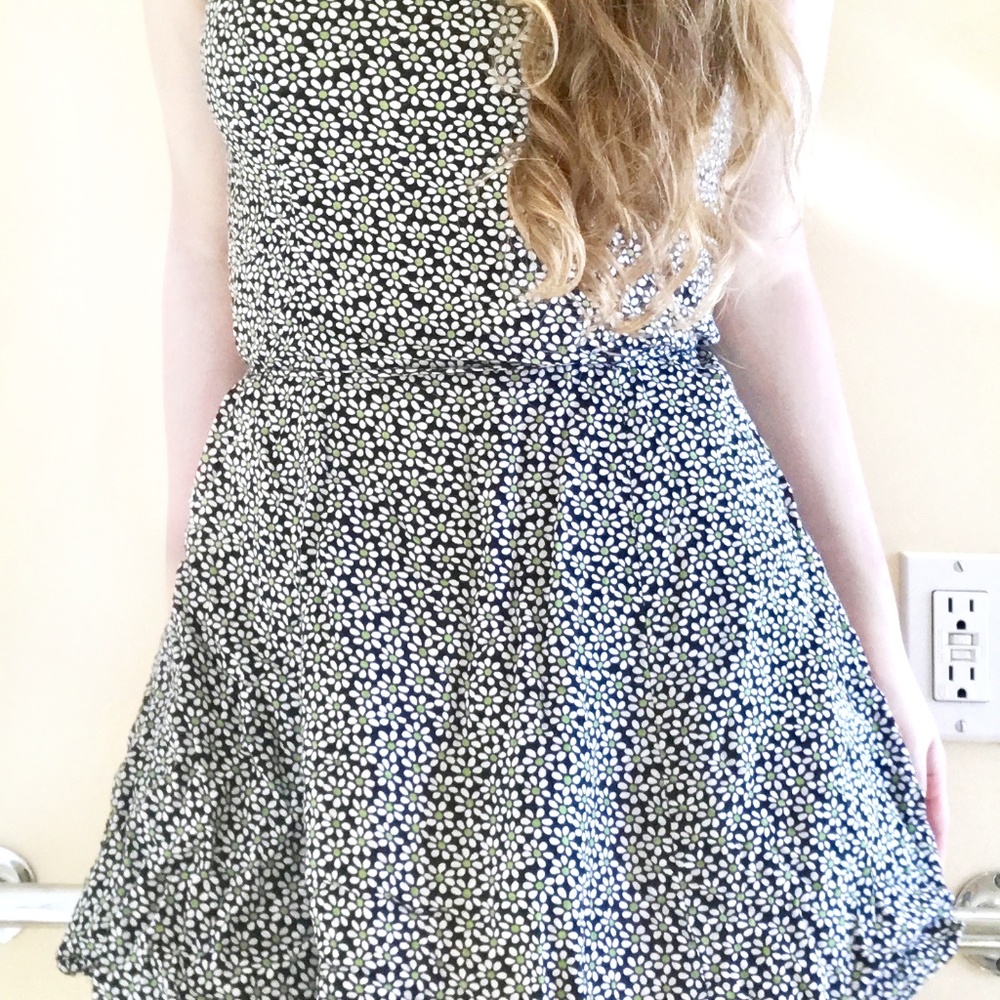 Short Floral Sleeveless Sundress